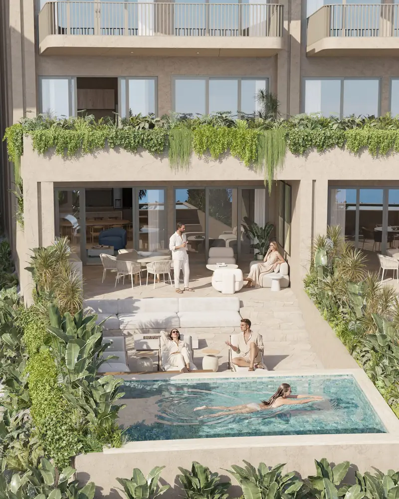 Pool Villa terrace with a private plunge pool